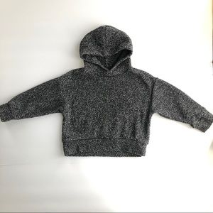 Zara Kids Charcoal Crop Hoodie
